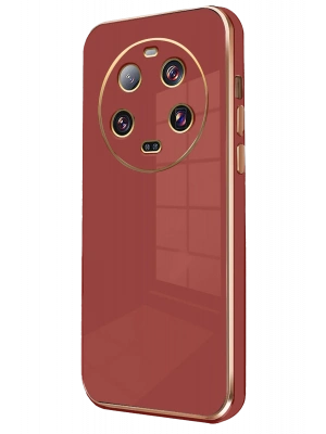 Newface Xiaomi Mi 14 Ultra Kılıf Volet Silikon - Kırmızı