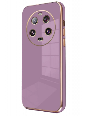 Newface Xiaomi Mi 14 Ultra Kılıf Volet Silikon - Mor