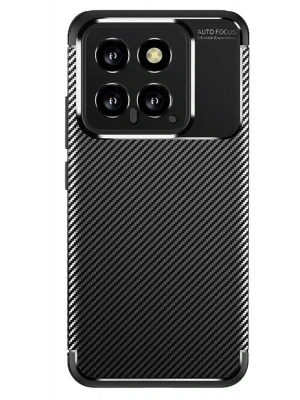 Newface Xiaomi Mi 14T Kılıf Auto Focus Karbon Kapak - Siyah