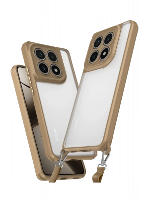 Newface Xiaomi Mi 14T Kılıf Penta Silikon Kılıf - Çöl Titanyum