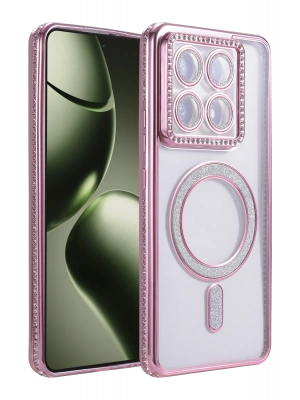 Newface Xiaomi Mi 14T Pro Joke Simli Magneticsafe Kılıf - Pembe