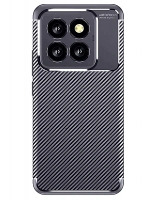 Newface Xiaomi Mi 14T Pro Kılıf Auto Focus Karbon Kapak - Lacivert