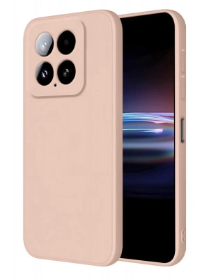 Newface Xiaomi Mi 14T Pro Kılıf Nano içi Kadife Silikon - Pudra