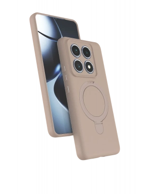 Newface Xiaomi Mi 14T Pro Regal Magsafe Standlı Kapak - Çöl Titanyum