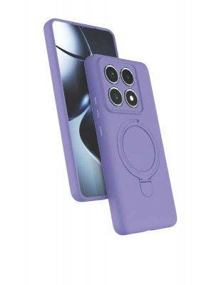 Newface Xiaomi Mi 14T Pro Regal Magsafe Standlı Kapak - Lila