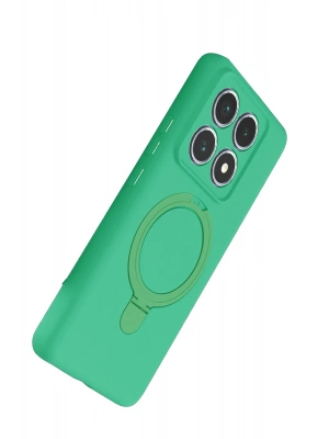 Newface Xiaomi Mi 14T Pro Regal Magsafe Standlı Kapak - Yeşil