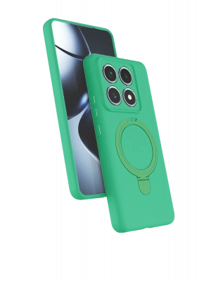 Newface Xiaomi Mi 14T Pro Regal Magsafe Standlı Kapak - Yeşil