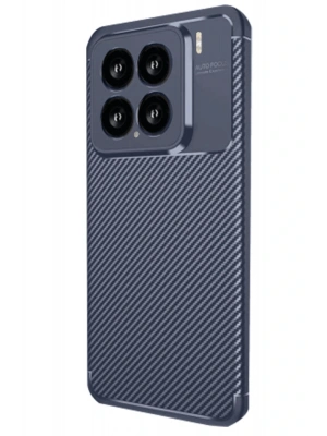 Newface Xiaomi Mi 15 Kılıf Auto Focus Karbon Kapak - Lacivert