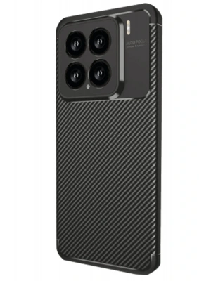 Newface Xiaomi Mi 15 Kılıf Auto Focus Karbon Kapak - Siyah