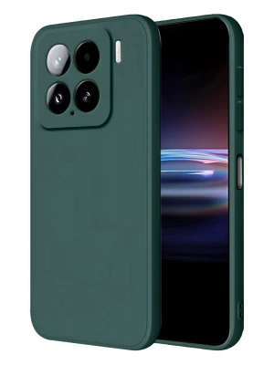 Newface Xiaomi Mi 15 Pro Kılıf Nano içi Kadife Silikon - Koyu Yeşil