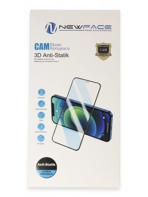 Newface Xiaomi Mi 15T 3D Antistatik Cam Ekran Koruyucu - Siyah