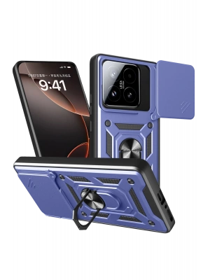 Newface Xiaomi Mi 15T Pars Lens Yüzüklü Silikon - Lacivert