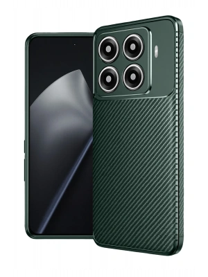 Newface Xiaomi Mi 15T Pro Auto Focus Karbon Kapak - Koyu Yeşil