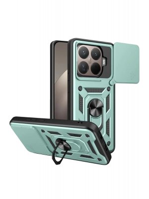 Newface Xiaomi Mi 15T Pro Pars Lens Yüzüklü Silikon - Yeşil