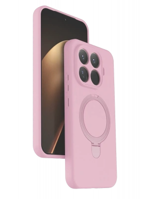 Newface Xiaomi Mi 15T Pro Regal Magsafe Standlı Kapak - Açık Pembe