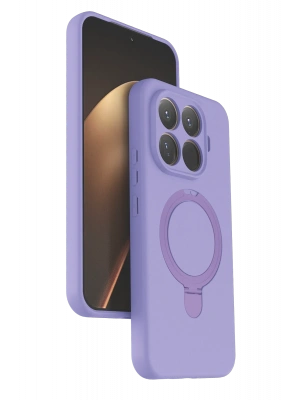 Newface Xiaomi Mi 15T Pro Regal Magsafe Standlı Kapak - Lila