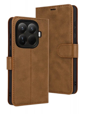 Newface Xiaomi Mi 15T Pro Trend S Plus Kapaklı Kılıf - Taba