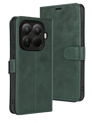 Newface Xiaomi Mi 15T Pro Trend S Plus Kapaklı Kılıf - Yeşil