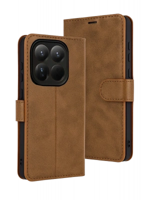 Newface Xiaomi Mi 15T Trend S Plus Kapaklı Kılıf - Taba