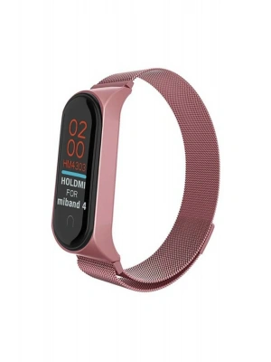 Newface Xiaomi Mi Band 4 Metal Mıknatıslı Kordon - Rose