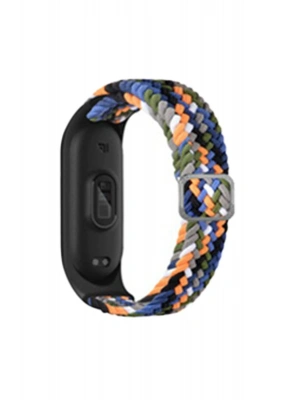 Newface Xiaomi Mi Band 6 Star Kordon - Gri-Turuncu