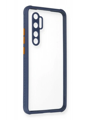 Newface Xiaomi Mi Note 10 Lite Kılıf Miami Şeffaf Silikon - Gri