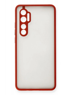 Newface Xiaomi Mi Note 10 Lite Kılıf Montreal Silikon Kapak - Kırmızı