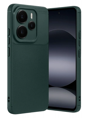 Newface Xiaomi Note 14 5G Auto Focus Karbon Kapak - Koyu Yeşil