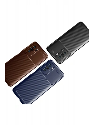 Newface Xiaomi Poco F3 Kılıf Auto Focus Karbon Kapak - Siyah
