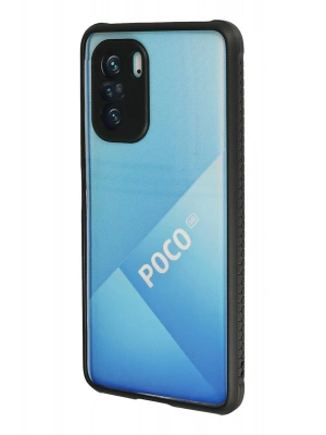 Newface Xiaomi Poco F3 Kılıf Miami Şeffaf Silikon - Siyah