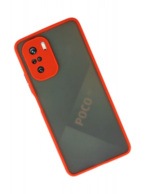 Newface Xiaomi Poco F3 Kılıf Montreal Silikon Kapak - Kırmızı