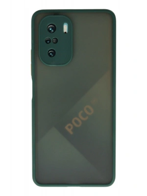 Newface Xiaomi Poco F3 Kılıf Montreal Silikon Kapak - Yeşil