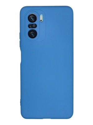 Newface Xiaomi Poco F3 Kılıf Nano içi Kadife Silikon - Mavi