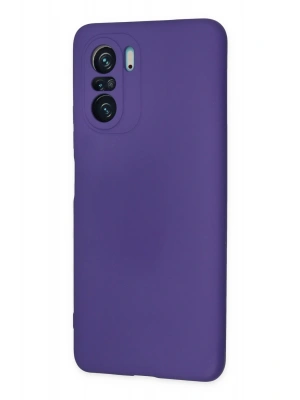 Newface Xiaomi Poco F3 Kılıf Nano içi Kadife Silikon - Mor