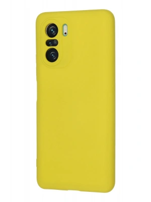 Newface Xiaomi Poco F3 Kılıf Nano içi Kadife Silikon - Sarı