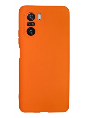 Newface Xiaomi Poco F3 Kılıf Nano içi Kadife Silikon - Turuncu