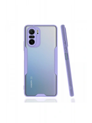 Newface Xiaomi Poco F3 Kılıf Platin Silikon - Lila