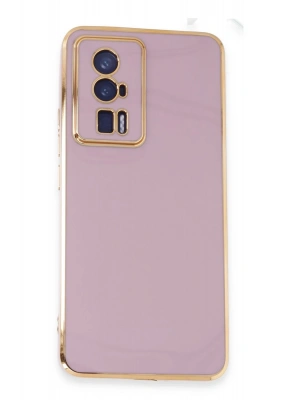 Newface Xiaomi Poco F5 Pro Kılıf Volet Silikon - Mor