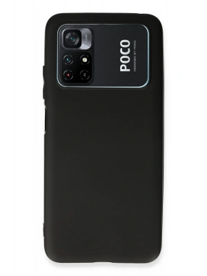 Newface Xiaomi Poco M4 Pro 4G Kılıf First Silikon - Siyah