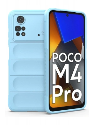 Newface Xiaomi Poco M4 Pro 4G Kılıf Optimum Silikon - Sky Blue