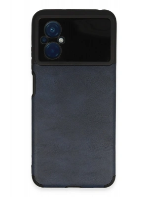 Newface Xiaomi Poco M5 Kılıf Loop Deri Silikon - Lacivert