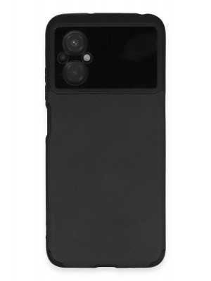 Newface Xiaomi Poco M5 Kılıf Loop Deri Silikon - Siyah