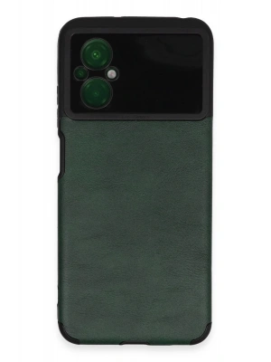 Newface Xiaomi Poco M5 Kılıf Loop Deri Silikon - Yeşil