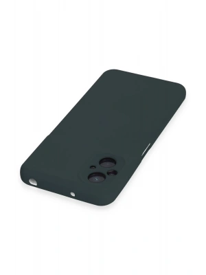 Newface Xiaomi Poco M5 Kılıf Nano içi Kadife Silikon - Koyu Yeşil