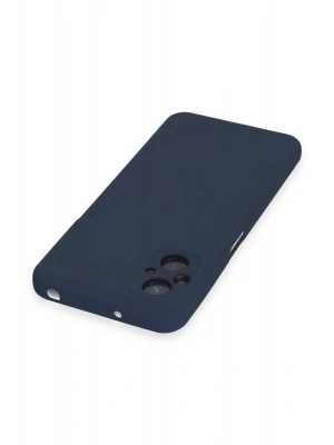 Newface Xiaomi Poco M5 Kılıf Nano içi Kadife Silikon - Lacivert