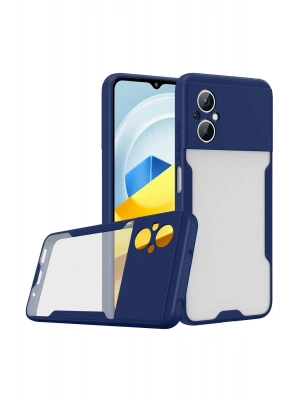 Newface Xiaomi Poco M5 Kılıf Platin Silikon - Lacivert