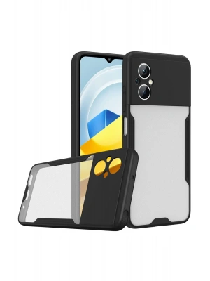 Newface Xiaomi Poco M5 Kılıf Platin Silikon - Siyah