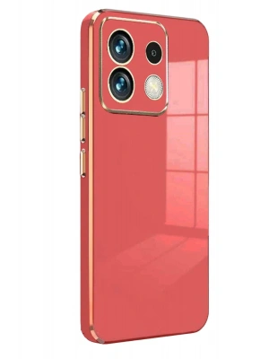 Newface Xiaomi Poco M6 Pro 4G Kılıf Volet Silikon - Kırmızı