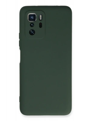 Newface Xiaomi Poco X3 GT Kılıf Nano içi Kadife Silikon - Koyu Yeşil
