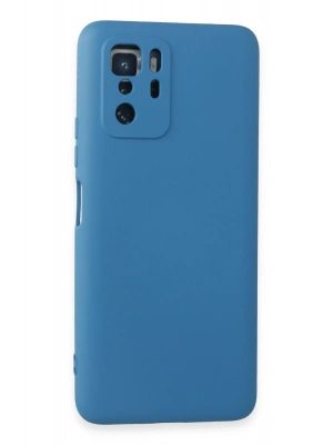 Newface Xiaomi Poco X3 GT Kılıf Nano içi Kadife Silikon - Mavi